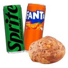 Kaasrondo en Fanta of Sprite